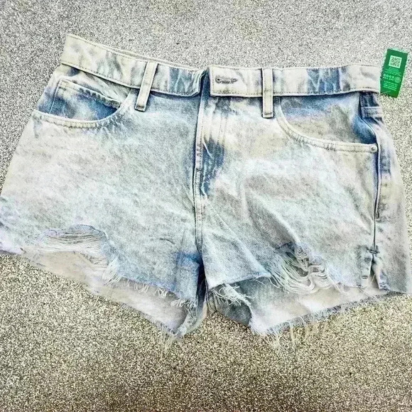 PROJECT GAP 2" Low Rise Foldover Denim Beach  Shorts with Washwell - Picture 7 of 7